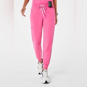 Figs Zamora Jogger Scrub Pants - f*ing pink - large petite